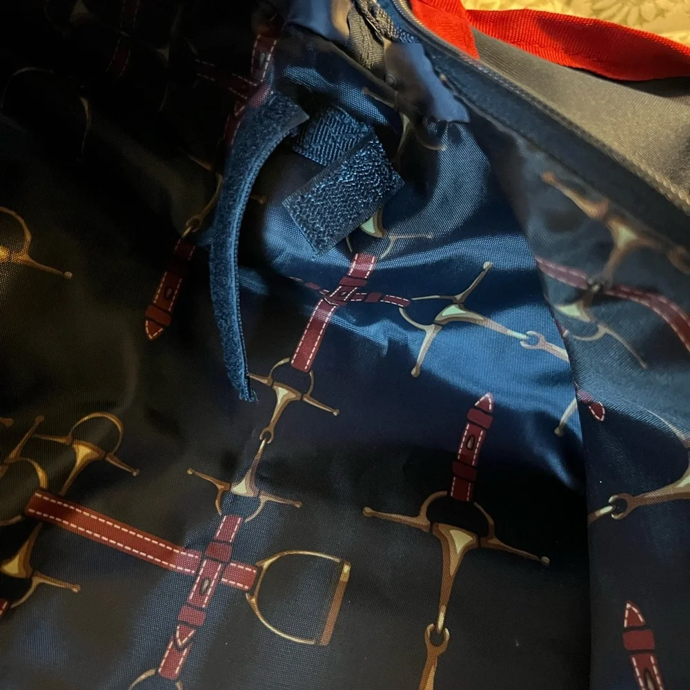 Ariat Navy and Red Garment Bag